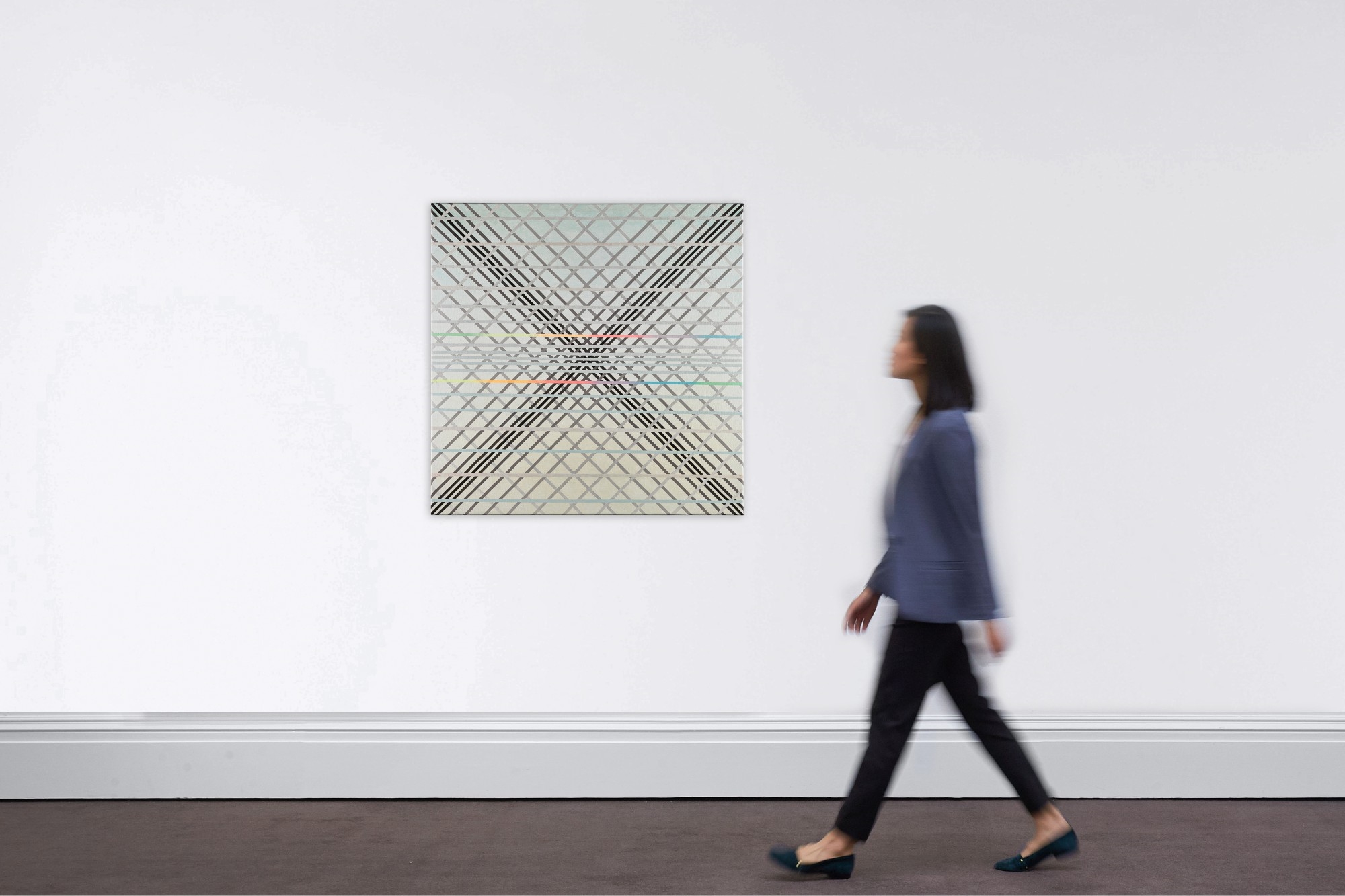 Artwork by Laszlo Milasovszky, What is happening under the ice? (Was geschieht unter dem Eis?), Made of oil on canvas