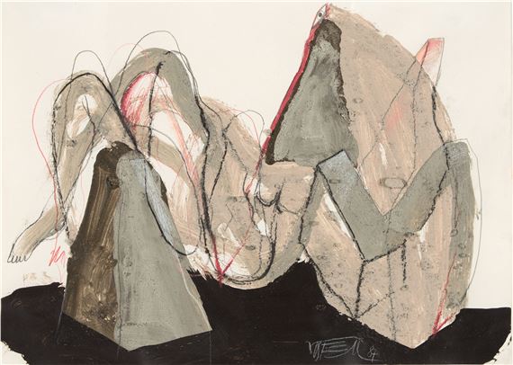 Untitled (Betonkörper) by Wolf Vostell, 1987