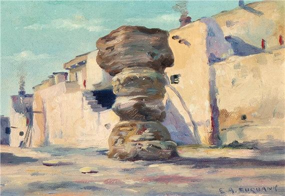 Snake Rock Walpi by Elbridge Ayer Burbank, ca. 1900