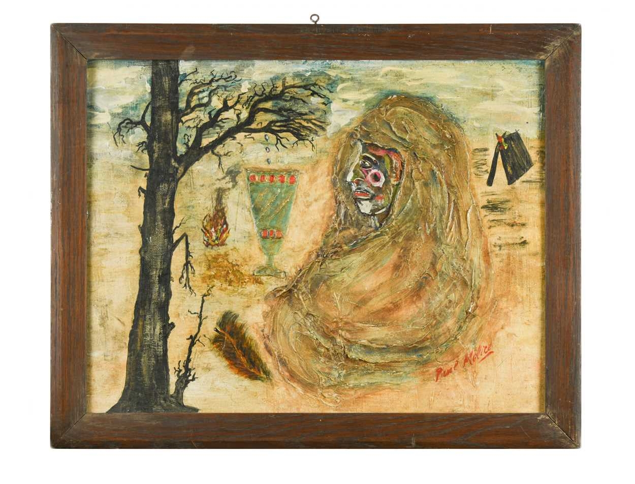 Artwork by Paul Melice, Witchcraft at the Black Tree; The Tall Story; Adieu Jeunesse, Made of oil on board