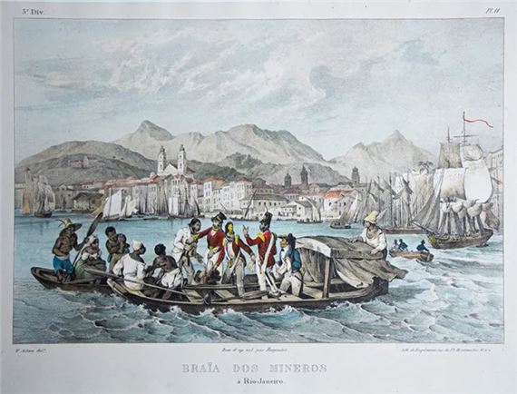 Braïa dos Mineros à Rio-Janeiro by Johann Moritz Rugendas