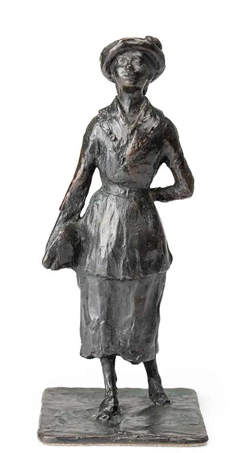 Artwork by Edgar Degas, A Estudante, Made of bronze