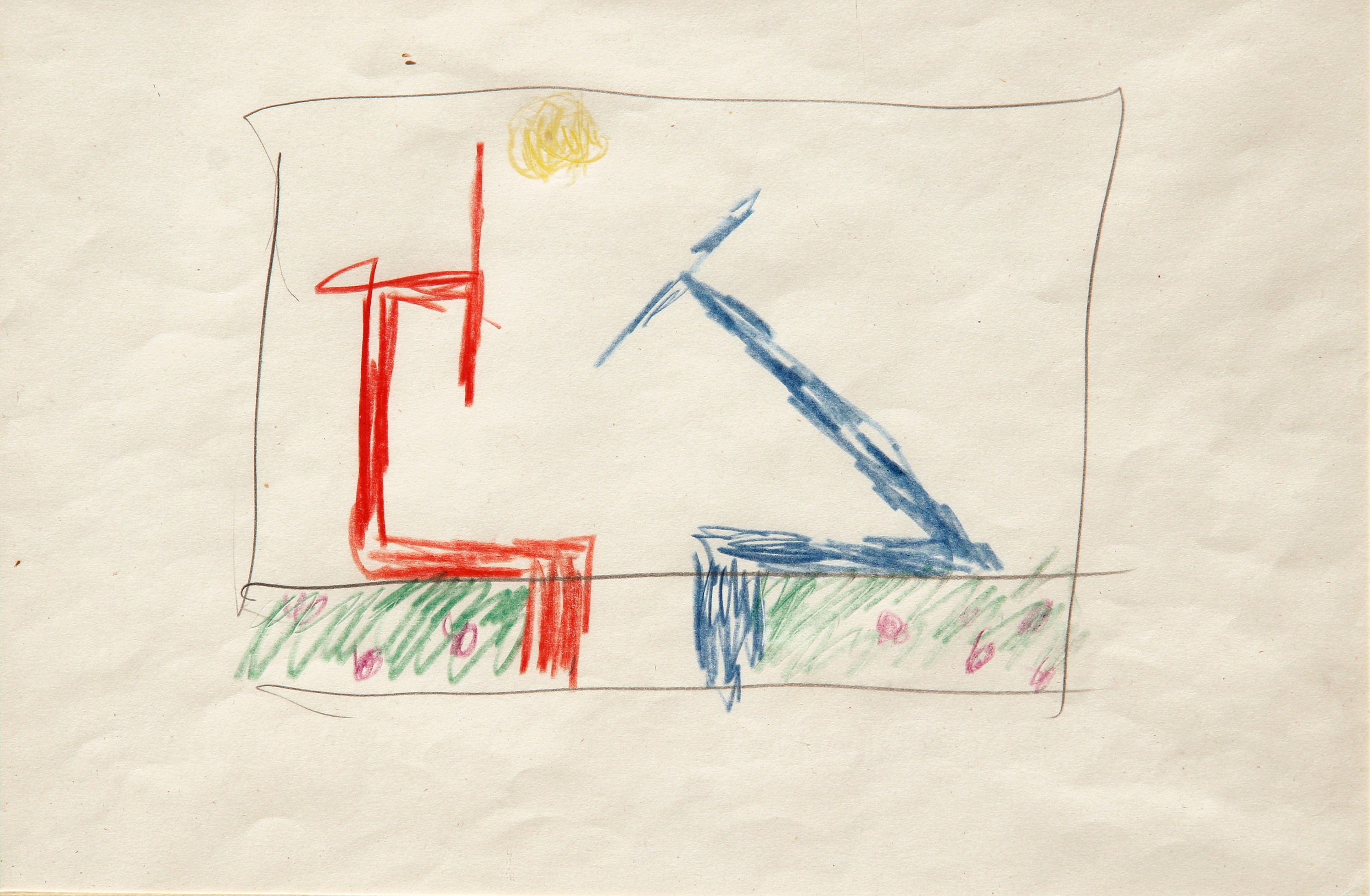 Artwork by Osvaldo Licini, Untitled, Made of mixed media on cardboard