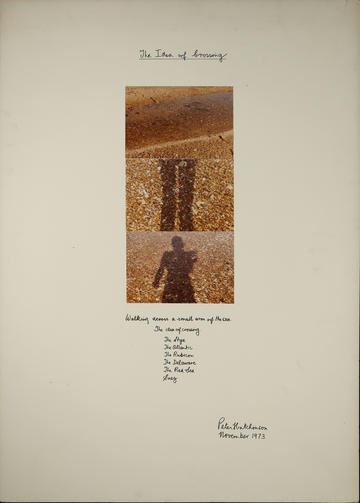 The Idea of Crossing by Peter Hutchinson, 1973