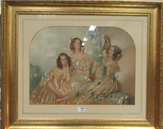 M. D. Roux | portrait of three women | MutualArt