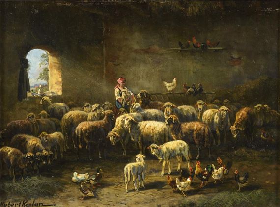 Stable scene by Hubert Kaplan