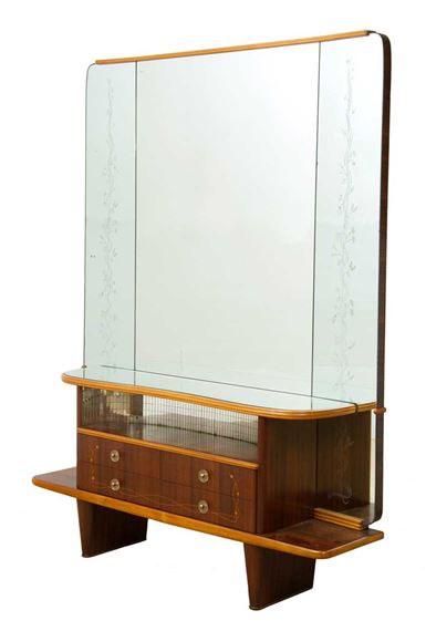 Mario Bellini (Italian, born 1939), a mid-century walnut dressing table, by Mario Bellini
