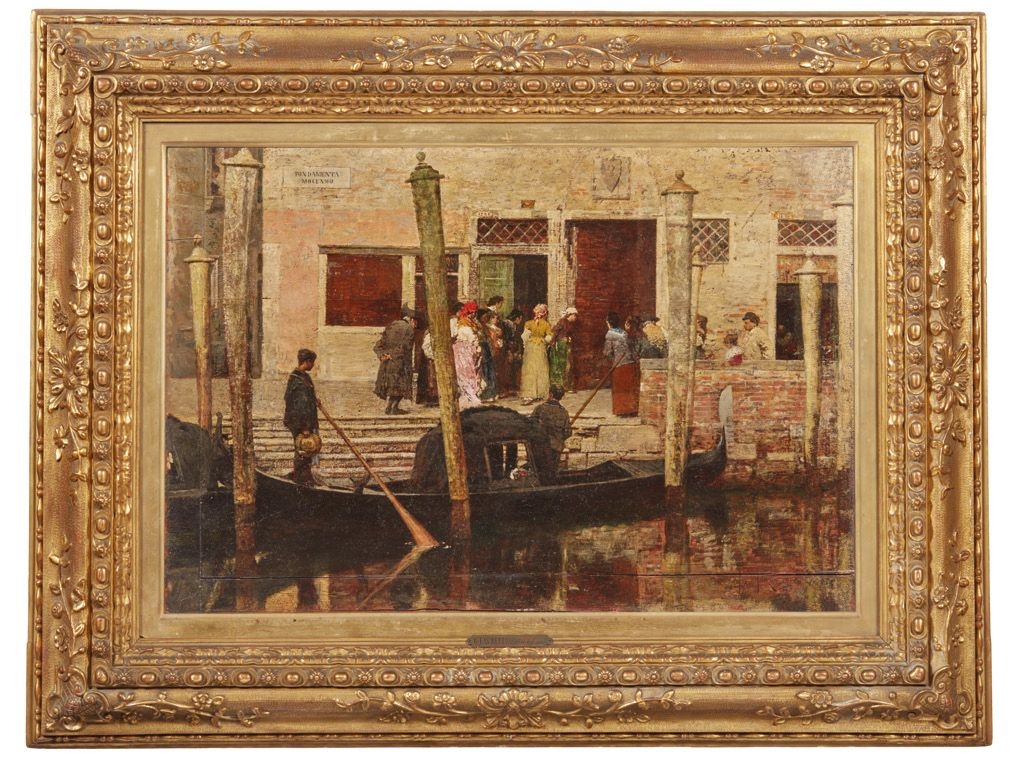 In attesa degli sposi by Giacomo Favretto, 1881