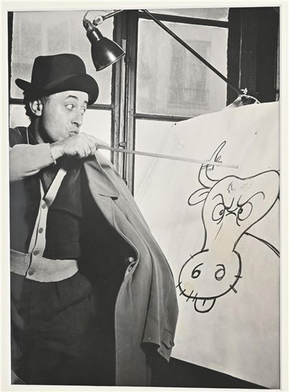 L'illustrateur Albert DUBOUT by Robert Doisneau, 1949