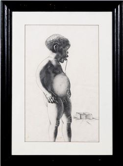Portrait of nude boy - Zondi Skosana