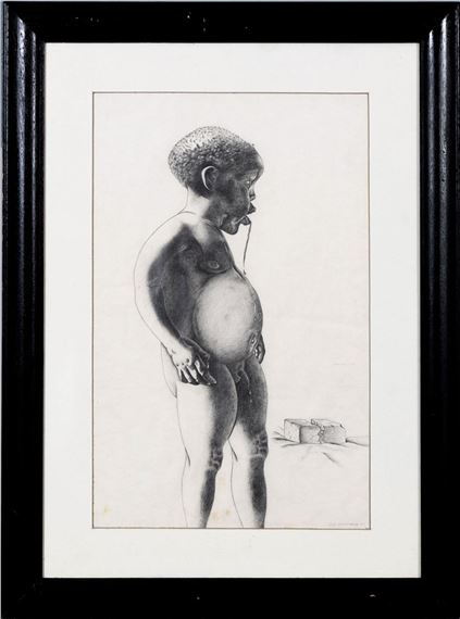 Portrait of nude boy