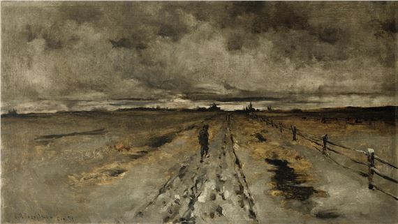 Road Scene, Cincinnati by John Henry Twachtman, Painted in 1878