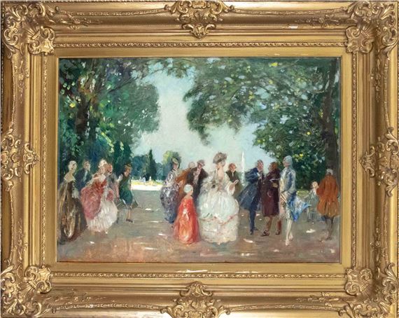 Rococo Society in the Park by Walter Geffcken