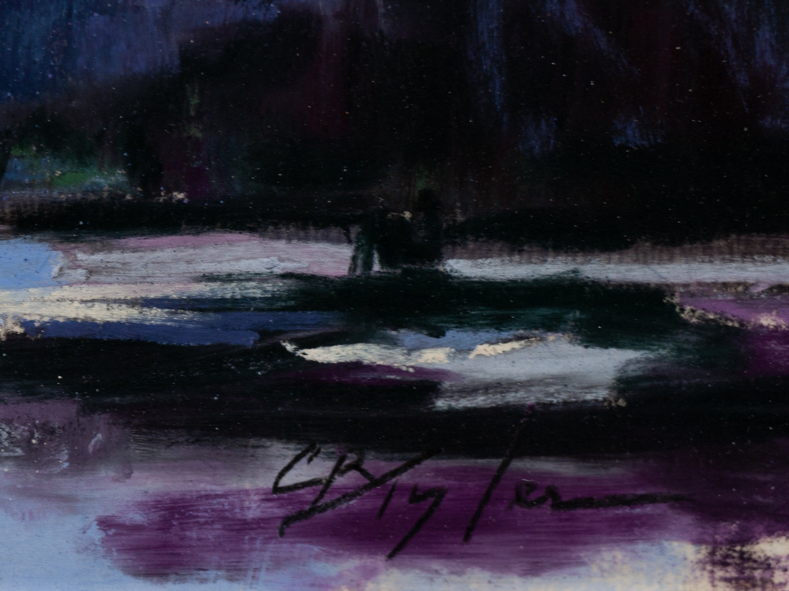 Clive R. Tyler | Purple Mist at Jackson Lake (2014) | MutualArt