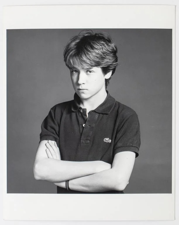 Child in fashion campaign by Robert Mapplethorpe