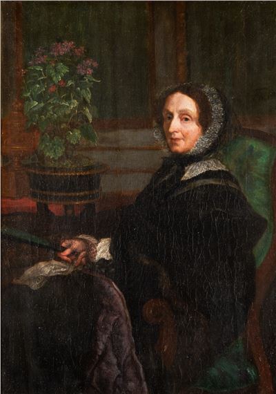 A PORTRAIT OF A SEATED LADY by Henri Fantin-Latour, 1862