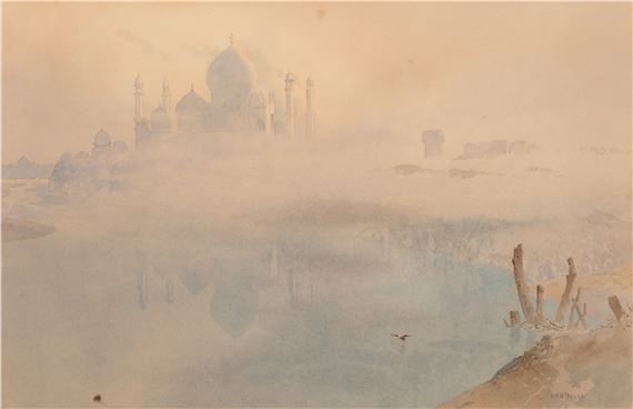 THE TAJ MAHAL AT DAWN by Henry Richard Beadon Donne