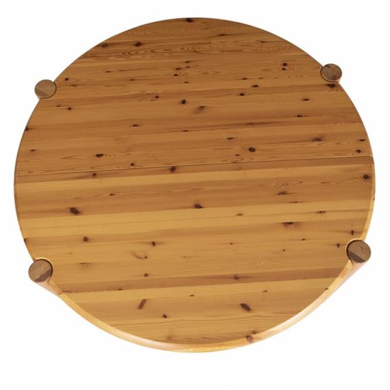 Rainer Daumiller | Dining table of solid pine wood with extension and ...