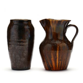 Two Early Auman Pieces - Auman Pottery