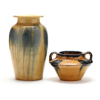 Two Vessels Attributed Wrenn Cole - Auman Pottery