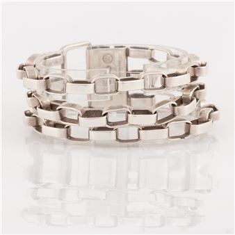 A Sven Erik Högberg silver bracelet - Sven Erik Högberg