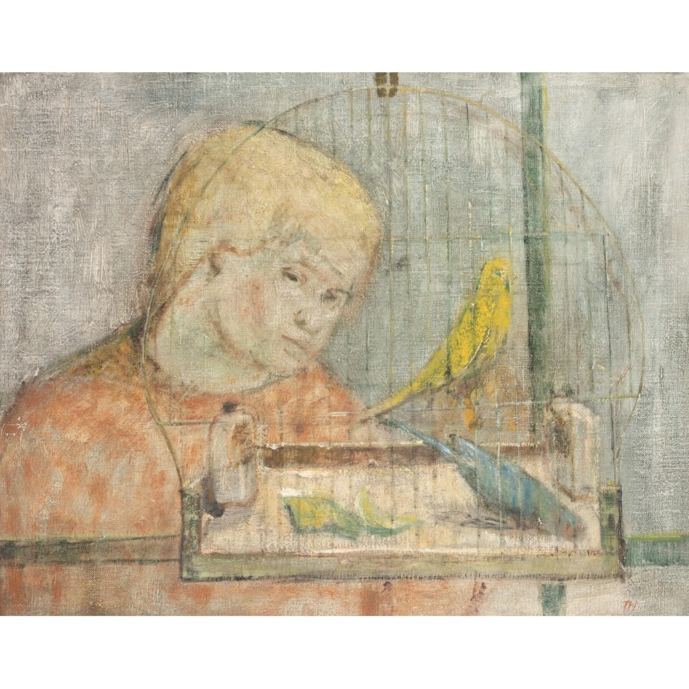 William Thomson | A BOY AND HIS BIRDS | MutualArt
