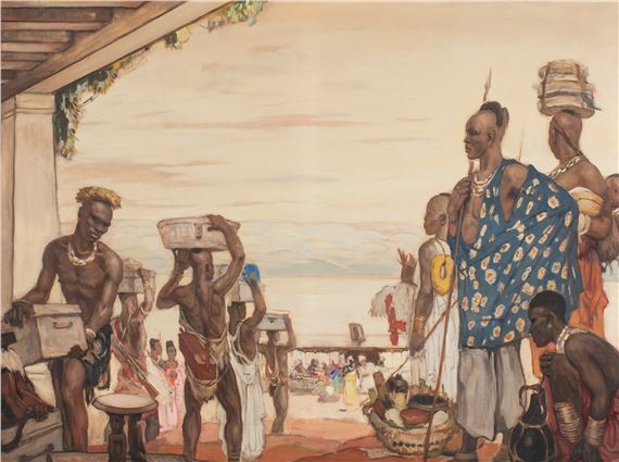 Le Départ à Bukavu by Fernand Allard L'Olivier