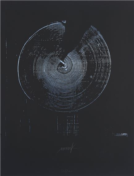 Zirkel-Raster. by Heinz Mack, 1974