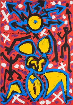 A.R. Penck | Der Schritt a yx2 3 (1990s) | MutualArt
