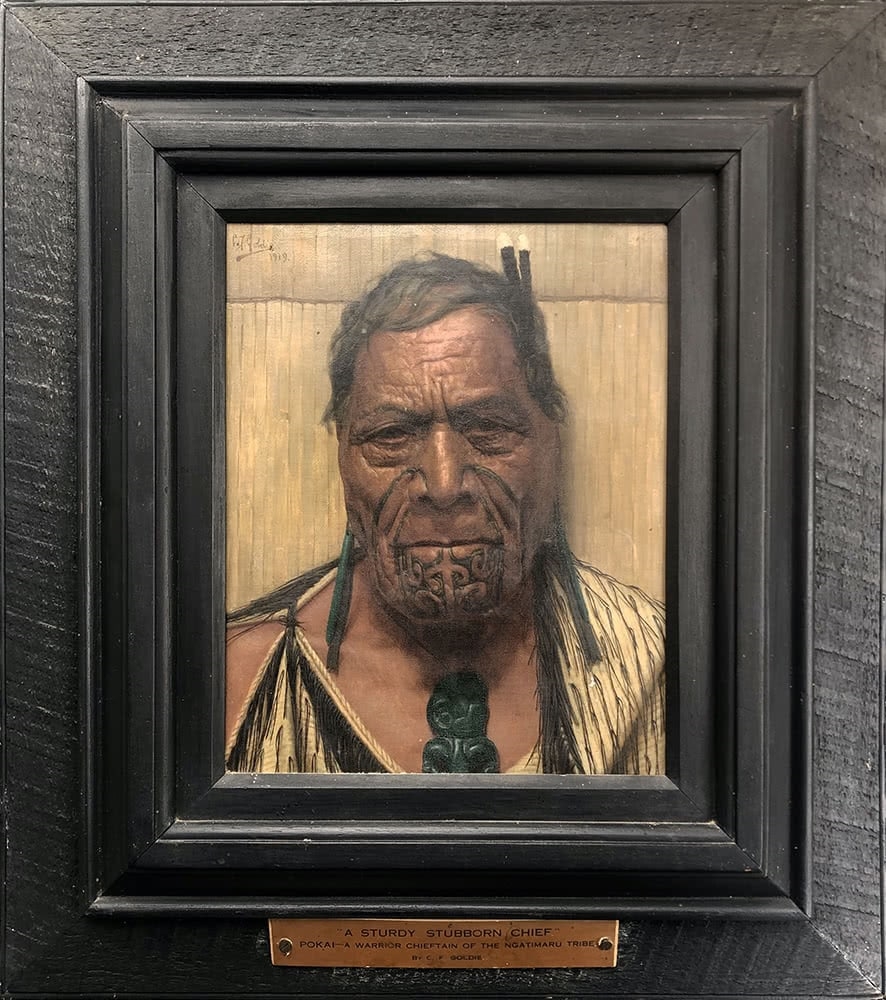 Hori Pokai - A Sturdy Stubborn Chief by Charles Frederick Goldie, dated 1919