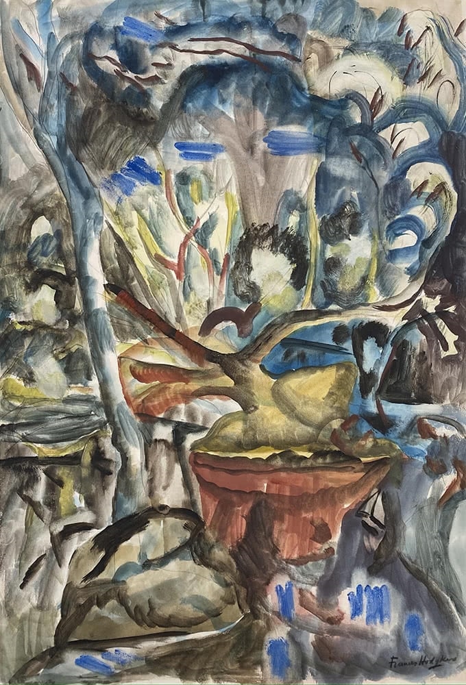 Artwork by Frances Hodgkins, Bradford on Tone, Made of Watercolour