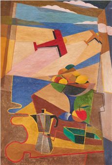 Finestra con natura morta ed aerei caproni - Giulio d’Anna