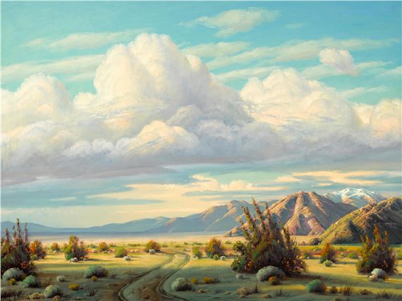 Cumulus over Desert by Paul Grimm, Painted in 1963