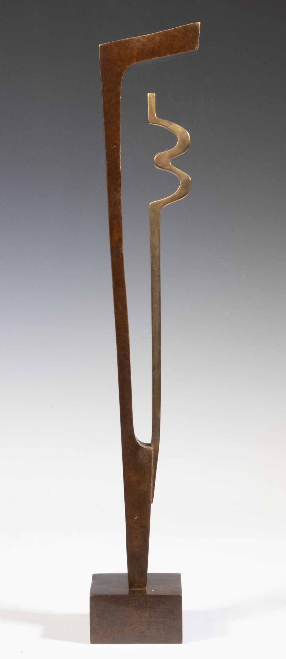 Artwork by Hanna Stiebel, Man and Woman, Made of bronze with gilt bronze