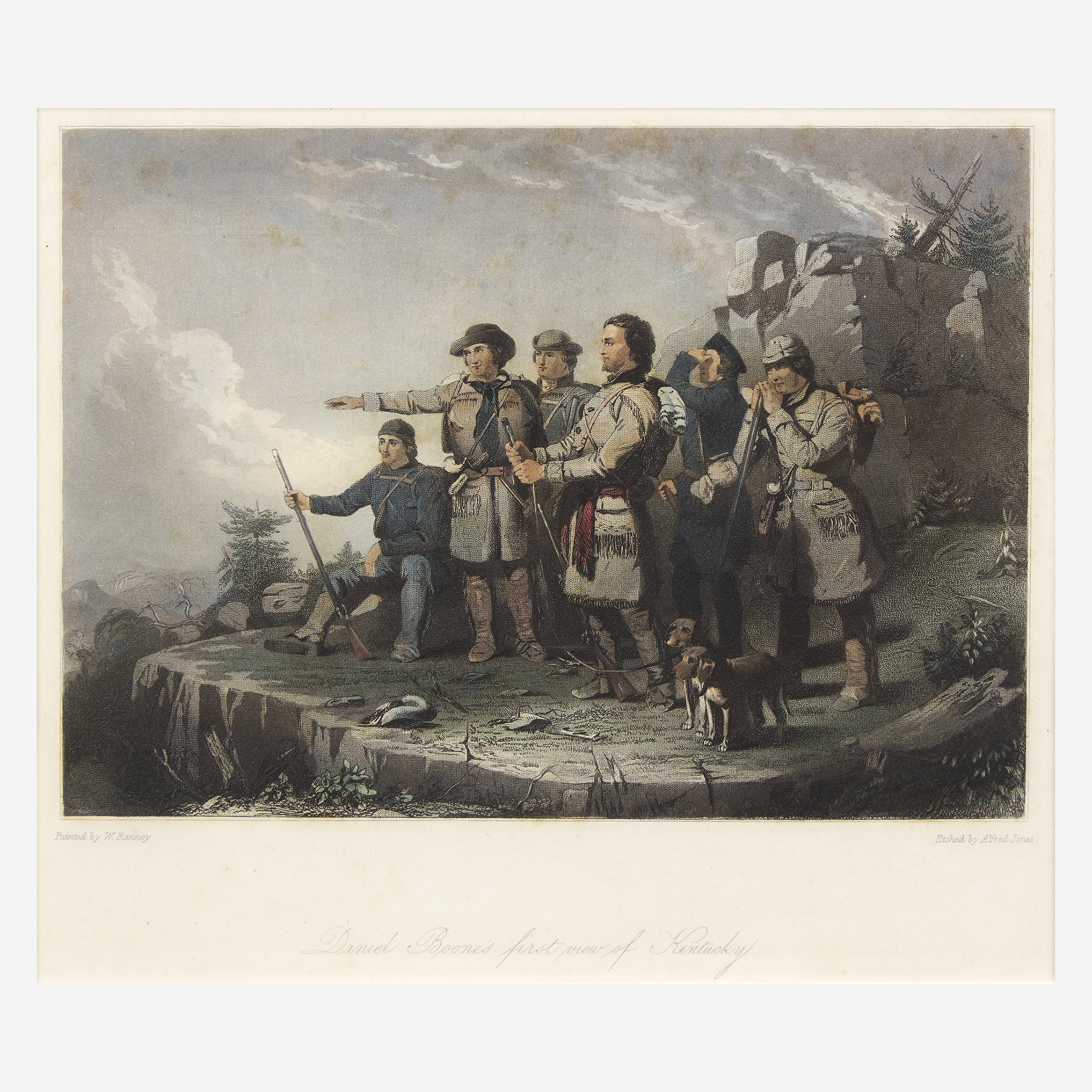 William Ranney | Two Works: Daniel Boone's First View of Kentucky and ...