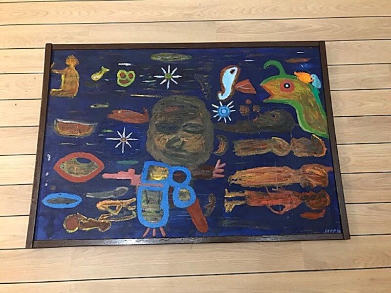 Artwork by Ernst August Stegelmann, De skøres Klode, Made of Oil on canvas