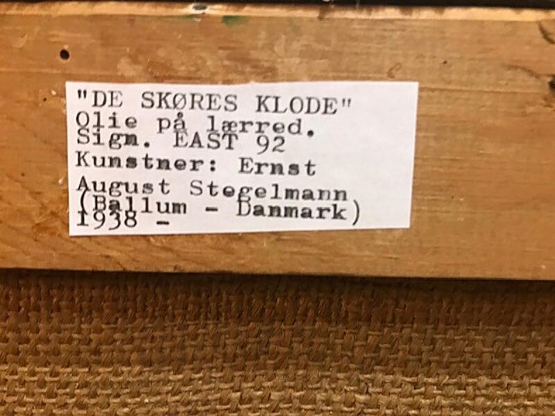 Artwork by Ernst August Stegelmann, De skøres Klode, Made of Oil on canvas