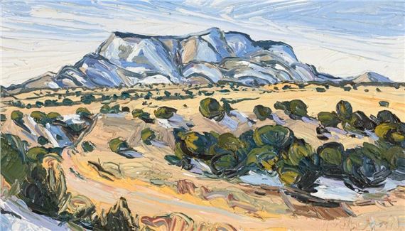 El Cerro del Rito - Winter by Louisa McElwain, 1988