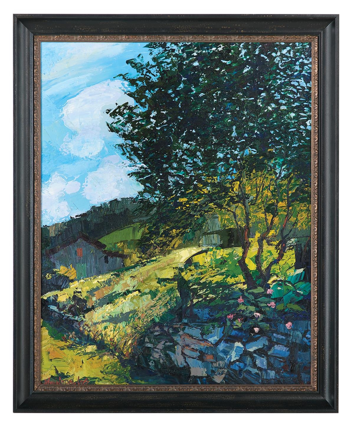 Artwork by James Michalopoulos, "Stone to Sylvain", Made of oil on canvas