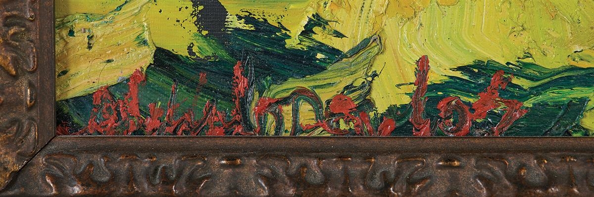 Artwork by James Michalopoulos, "Stone to Sylvain", Made of oil on canvas