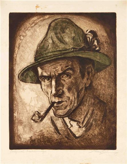 Max Brüning | Man with a pipe | MutualArt