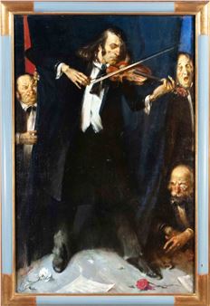 Violinist with broken strings ecstatically continues to play under stunned looks - Sergey Mikhailovich Shulga