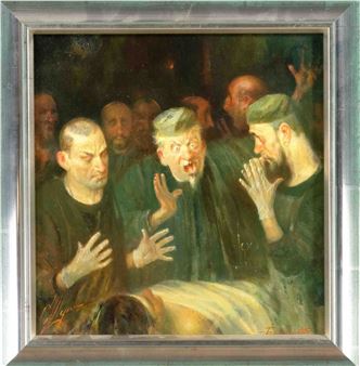 Choleric Doctor during an Anatomy Lesson - Sergey Mikhailovich Shulga