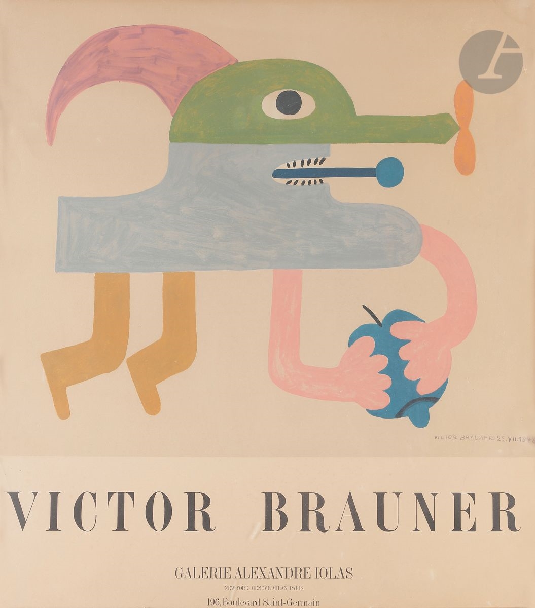 Victor Brauner | Poster for an exhibition at the Alexandre Iolas ...