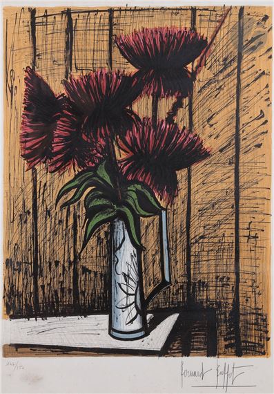 Bernard Buffet、リトグラフ　The road, 1962 Bernard BUFFET - The road, 1962, signed lithograph - Post