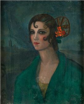 RETRATO DE MUJER ESPAÑOLA - Felix Pascual Escribano