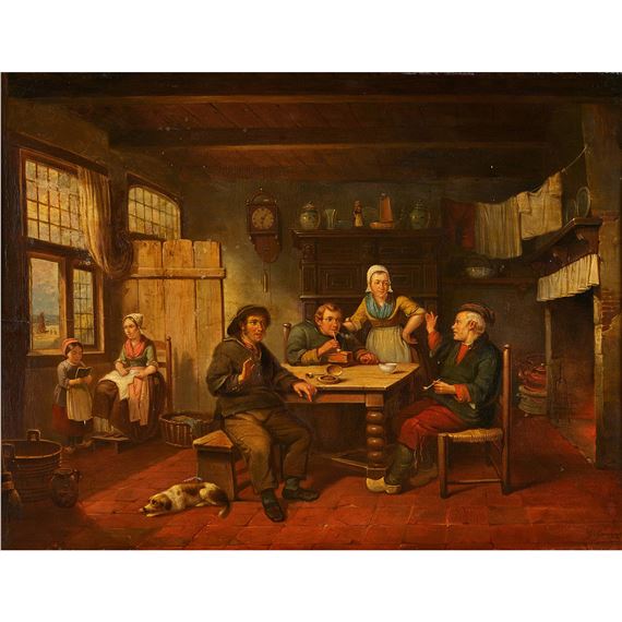 Wirtshausszene by Pieter Geerard Sjamaar