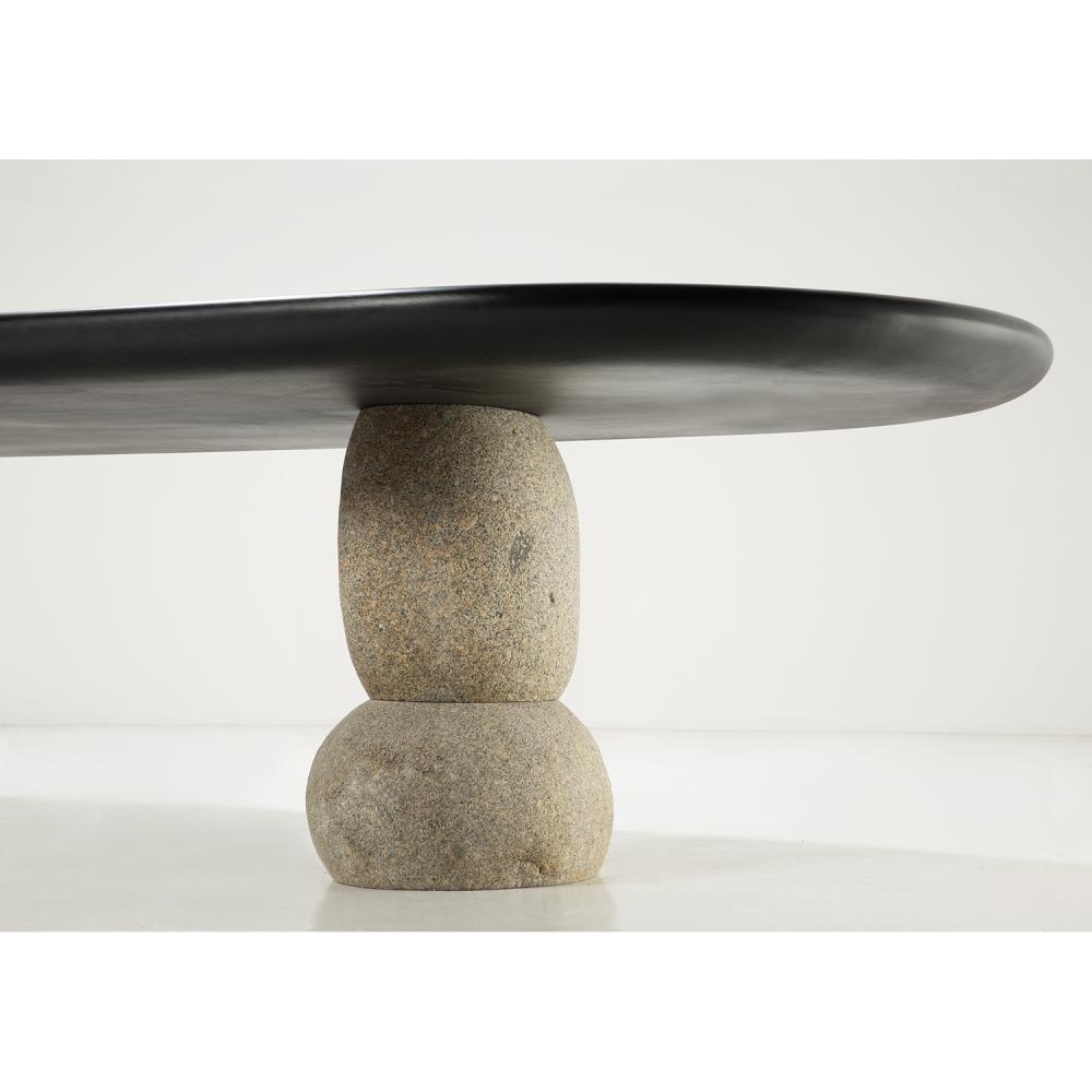 Artwork by Choi Byung Hoon, Afterimage 09-332, Made of black lacquered oak