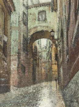 Artwork by Teruo Miyake, Slope in Toledo, Made of oil on canvas