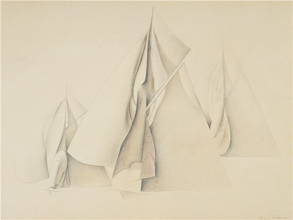 Sails by Charles Sheeler, 1923, Executed in 1923